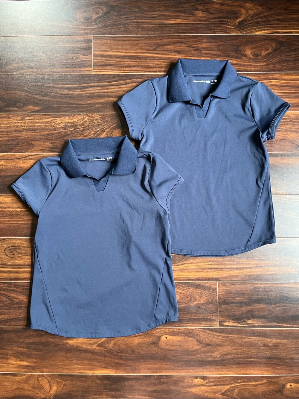 abercrombie kids Navy Blue Girls' School Uniform Polo Tops, 11/12, EUC